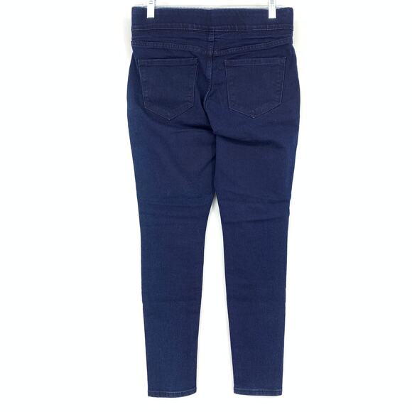 Old Navy Super Skinny Mid Rise Jegging Womens Size 4P Dark Wash Denim Slimming - Picture 2 of 7